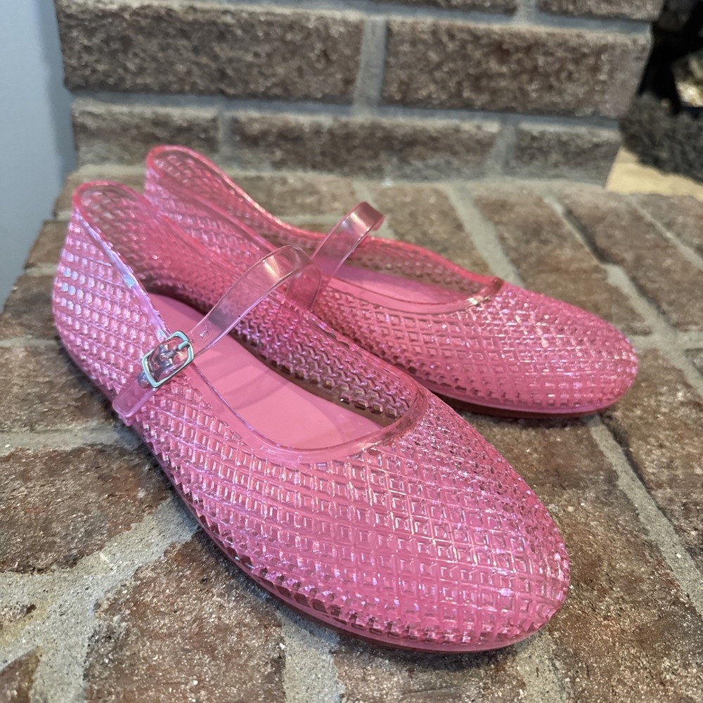 MIA Womens Gianne Jelly Pink Maryjane Flats Size 7